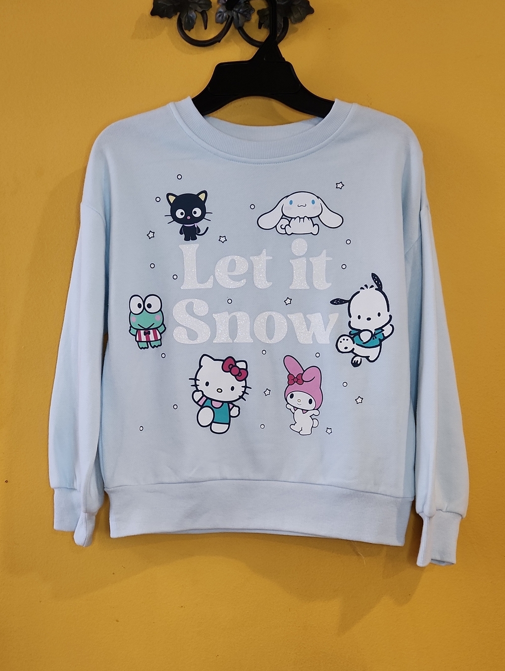 Sanrio Light Blue 'Let It Snow' Character Sweatshirt